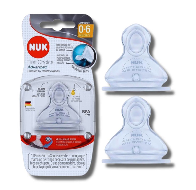 BICO MAMADEIRA NUK FC ADVANCED SIL MEDIA CONSIS S1...7896098808399