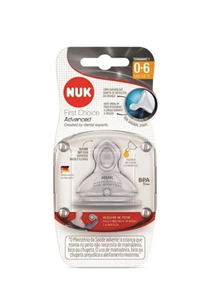 BICO MAMADEIRA NUK FC ADVANCED SIL MEDIA CONSIS S1...7896098808399