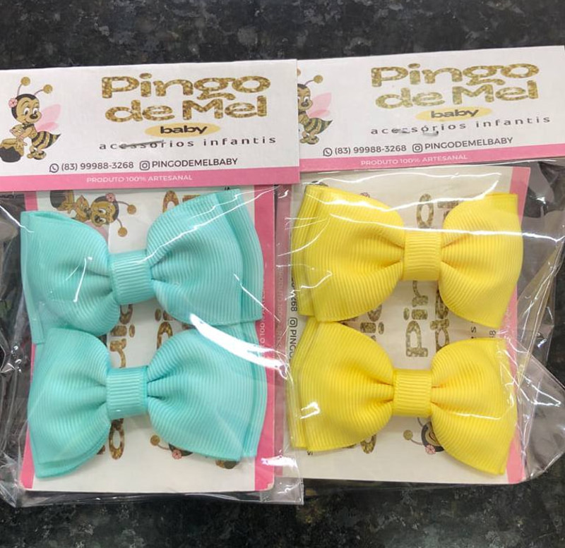 KIT LAÇO BICO PATO LISO PINGO DE MEL....79097820689905