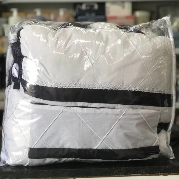 KIT MINI BERÇO SAMARA CRU. LISO - MASC = MARINHO.....79097820689947