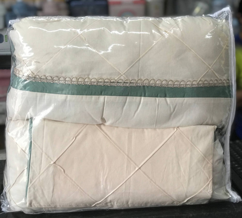 KIT MINI BERÇO SAMARA CRU. LISO - MASC = VERDE.....7896326929810