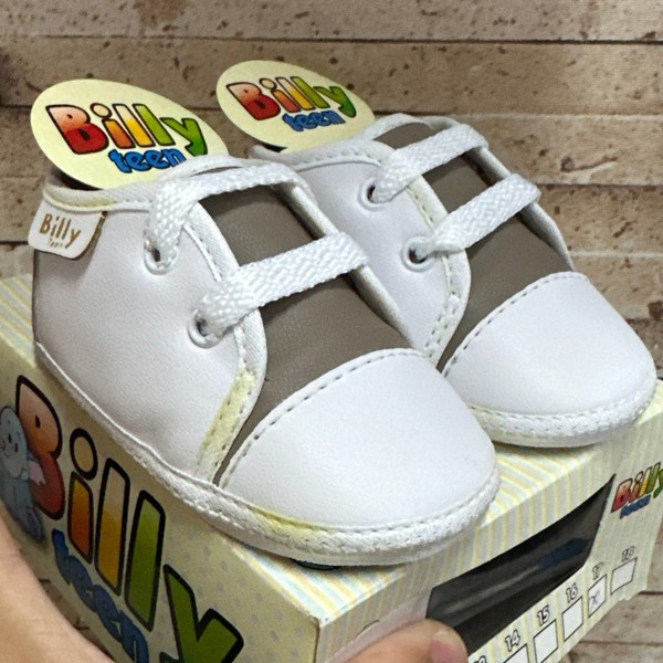 SAPATO BILLY TEEN 13-17 REF.2405 - BRANCO / TAUPE