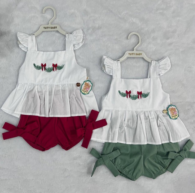 CONJ BABY TUTY FEM LUXO BORD BLUSA 765....79097820690014