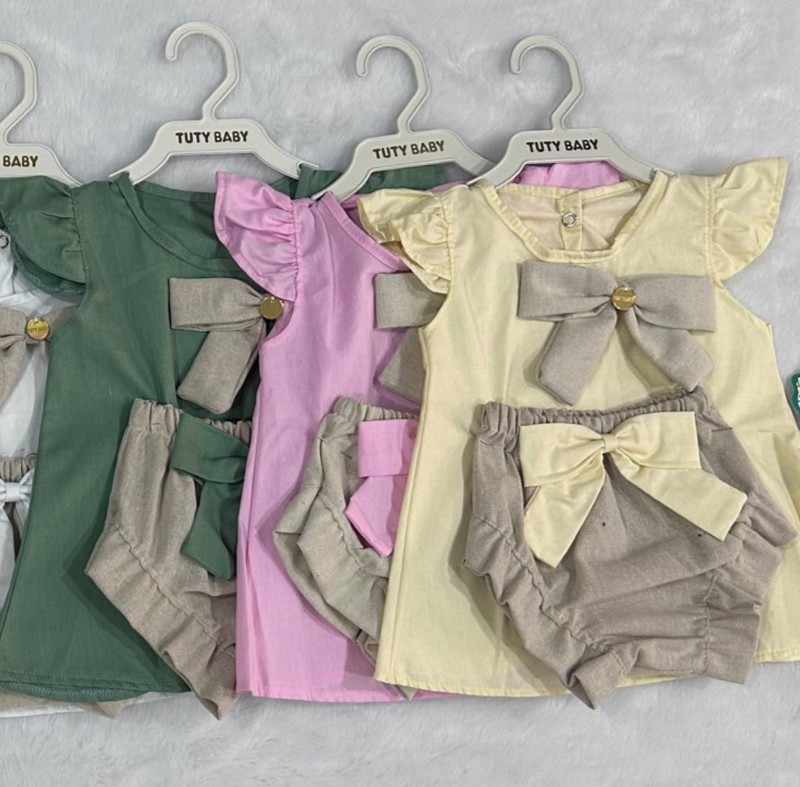 CONJ BABY TUTY FEM LINHO BLUSA LAÇO G 502....79097820690015