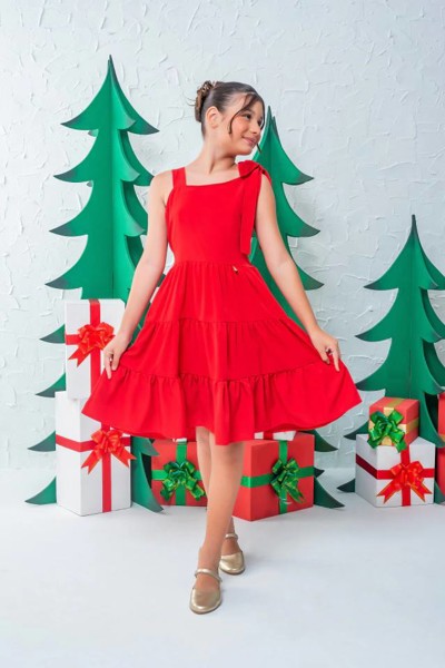 VESTIDO FESTA POLLY ZOE = VERMELHO