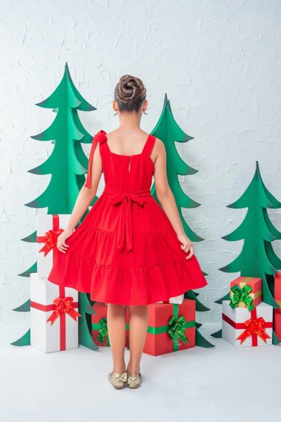 VESTIDO FESTA POLLY ZOE = VERMELHO