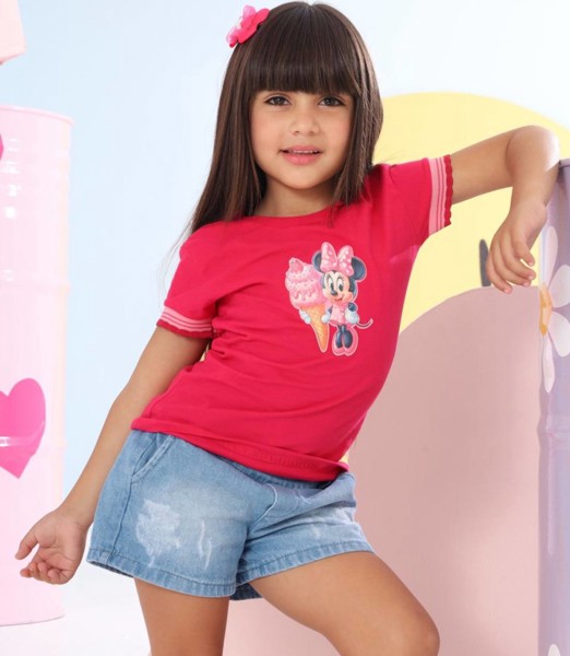 BLUSA T-SHIRT FEM MALHA EST MANIA VISUAL