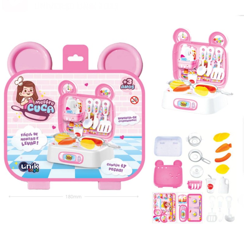 MALETA MINI COZINHA BRINQ UNIK - FEM...7908725408121
