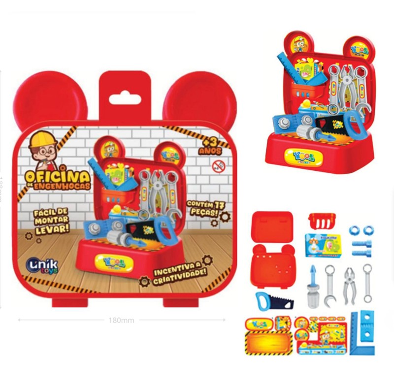 MALETA C/ FERRAMENTAS BRINQ UNIK - MASC...7908725408138