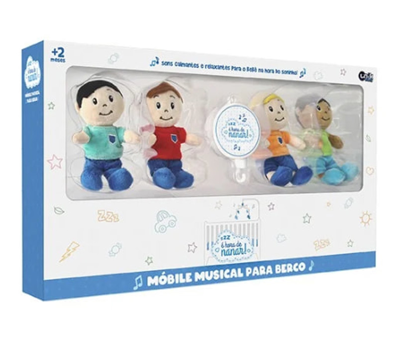 MOBILE DE PELUCIA MUSICAL UNIK - MASC BONECO