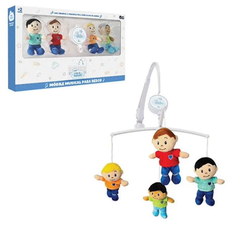 MOBILE DE PELUCIA MUSICAL UNIK - MASC BONECO