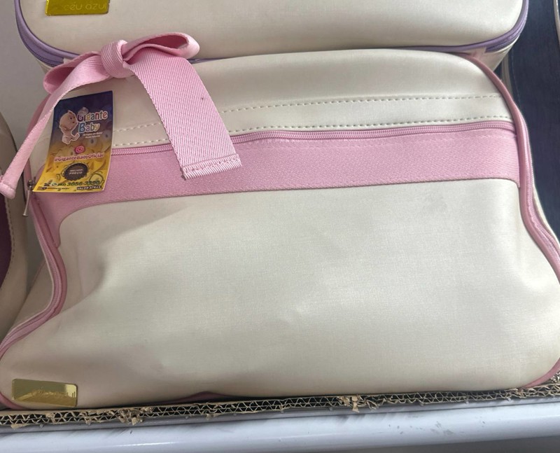 KIT BOLSAS SUPREME CEU AZUL 3PÇ 009 FEM - BEGE + FIT/ROSA