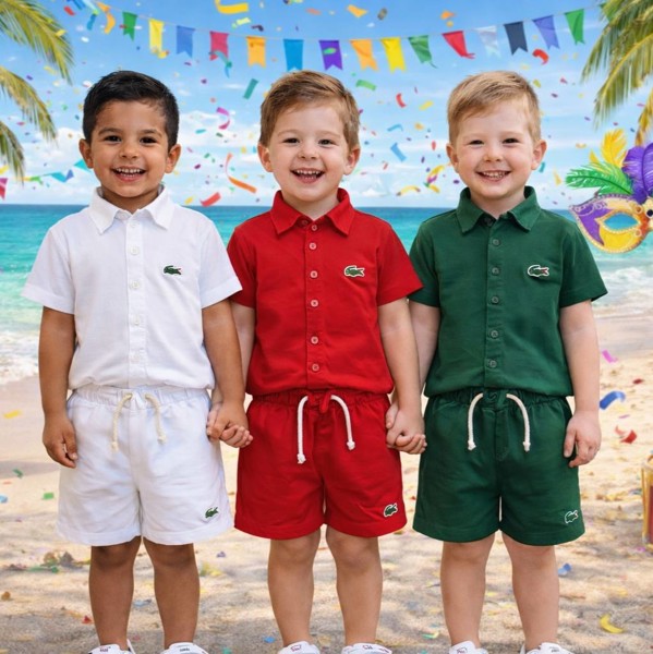 CONJ MAURICINHO NSA LACOSTE VISCOSE LISO