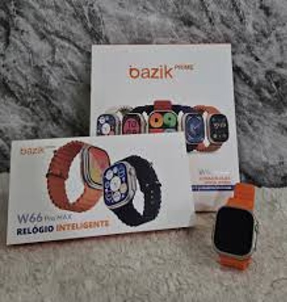 KIT RELÓGIO SMART WATCH W66 PRO MAX E JOGO DE PULSEIRAS