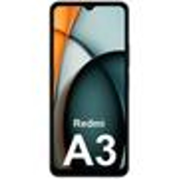 Xiaomi Redmi A3 Preto, 128G, 4GB de RAM,Câmera Dupla Traseira, Android 14