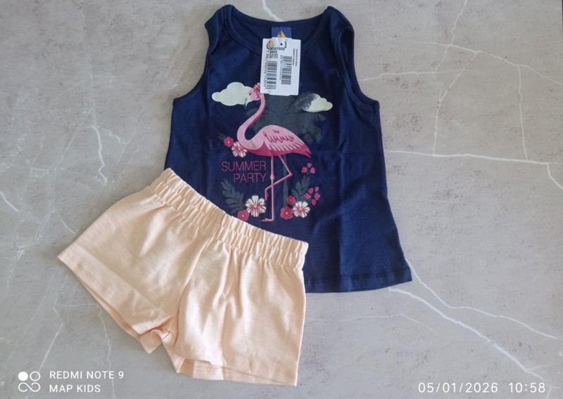 CONJ INFANTIL FLAMINGO SUMMER PARTY