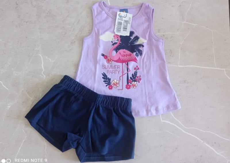 CONJ INFANTIL FLAMINGO SUMMER PARTY