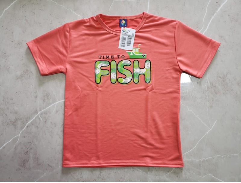 CONJ INFANTIL CAMISETA E BERMUDA TIME TO FISH