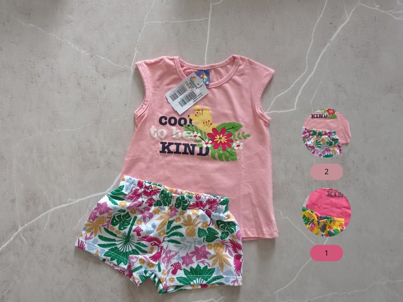 CONJ INFANTIL FEMININO VERÃO BLUSA COOL TO BE KIND