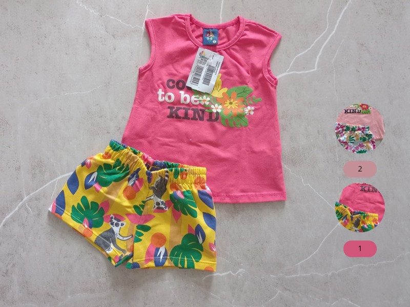 CONJ INFANTIL FEMININO VERÃO BLUSA COOL TO BE KIND