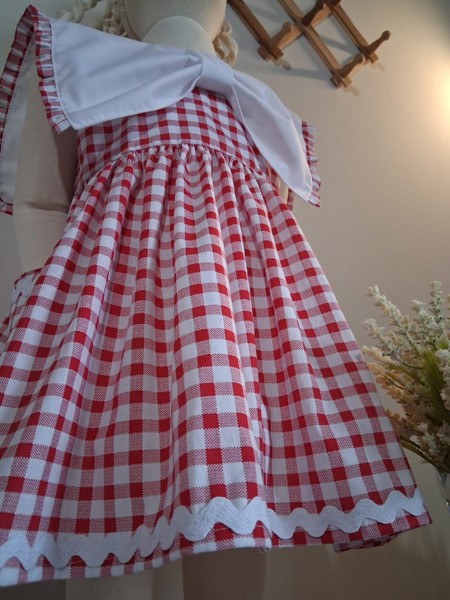 Vestido marshmallow - Gola laço 