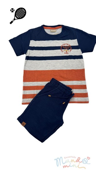 MILON - CJ MASCULINO - MANGA CURTA - 03 ANOS