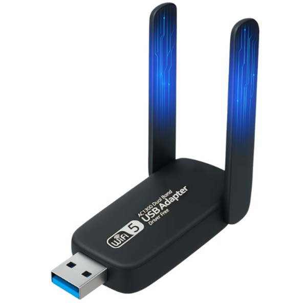 ADAPTADOR WIFI USB DUAL BAND 5ghz 1300mbps