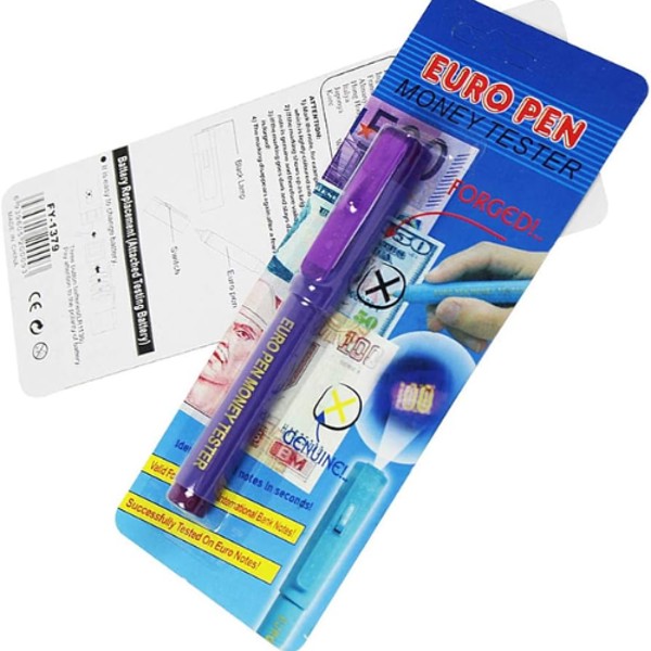 CANETA TESTADORA DE CEDULAS EURO PEN