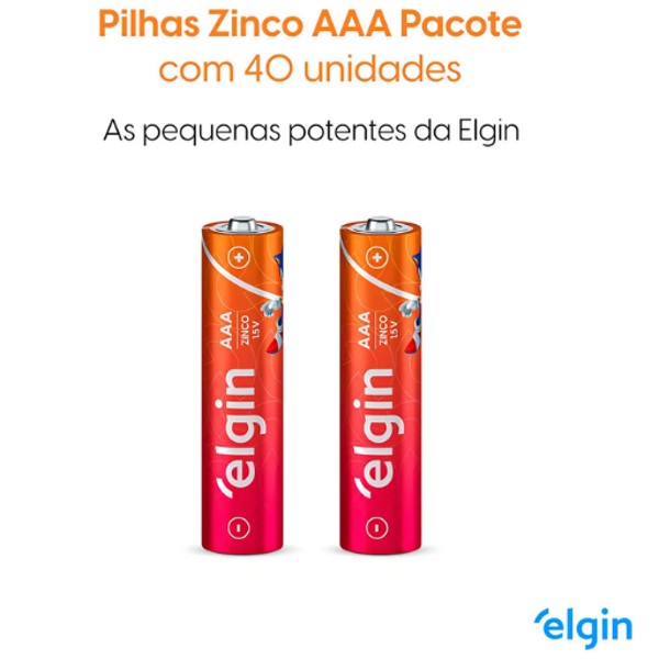 PILHA PALITO AAA ZINCO 1,5V