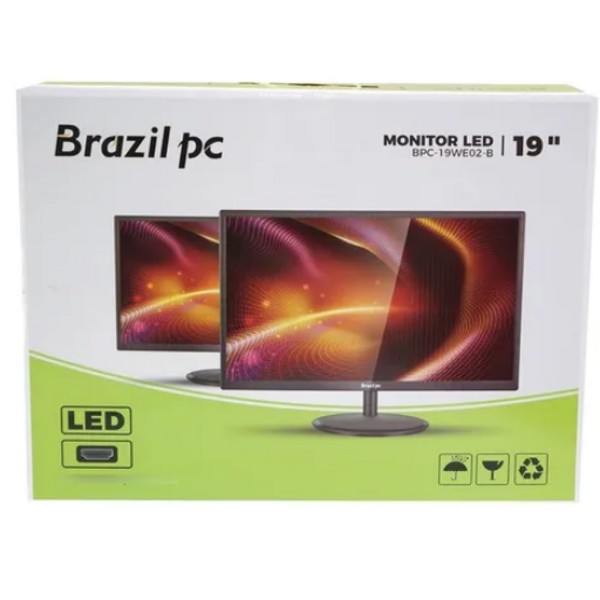 MONITOR 19 LED BRASIL PC Bpc-19we02 HDMI