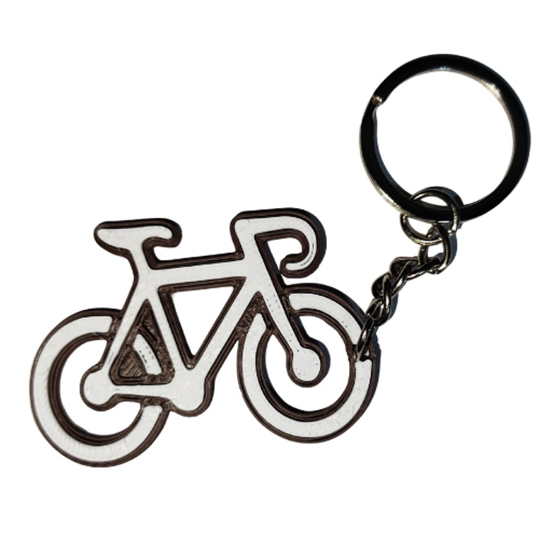 CHAVEIRO BIKE SPEED MARRON/BRANCO