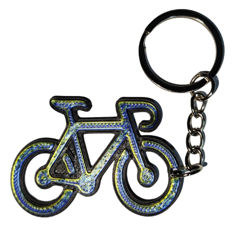 CHAVEIRO BIKE SPEED AZUL/VERDE MISTURADO