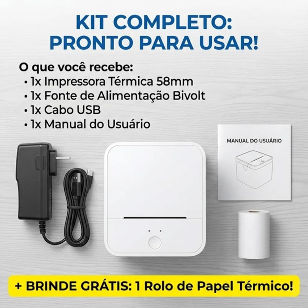 IMPRESSORA TÉRMICA DE CUPOM 58MM