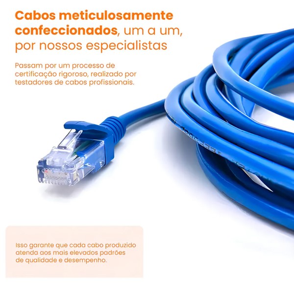Cabo De Rede Cat6 30 Metros Ethernet Lan Giga Rj45 