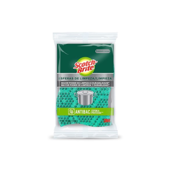 ESPONJA DE LOUCA SCOTCH BRITE ESFERAS C/3