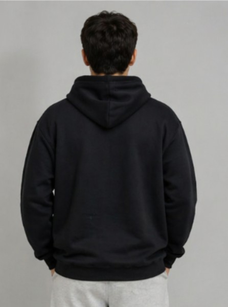 Blusa Moletom Capuz Peacock - Preto