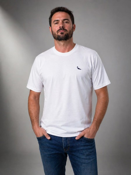Camiseta Peacock Confort Branca