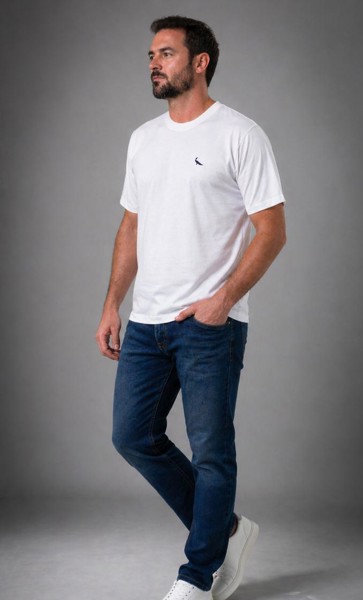 Camiseta Peacock Confort Branca