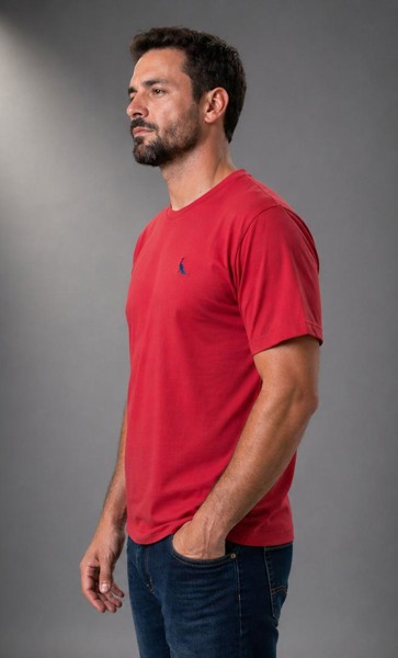 Camiseta Peacock Vermelha 