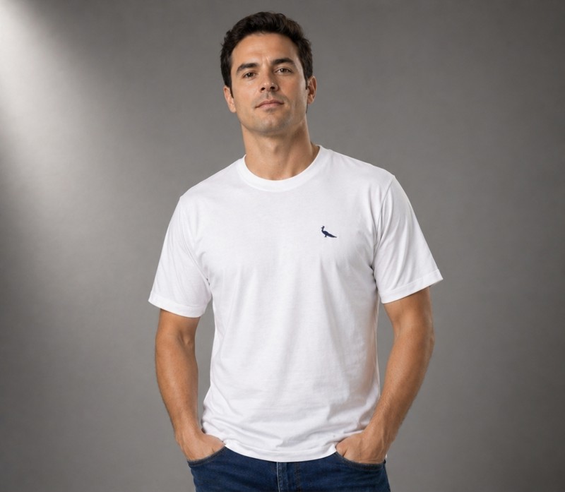 Camiseta Peacock Branca 