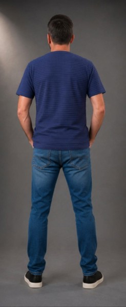 Camiseta Peacock Confort Marinho Canelada