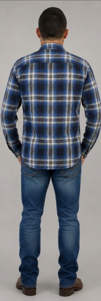 Camisa Social Hame Azul - Peacock