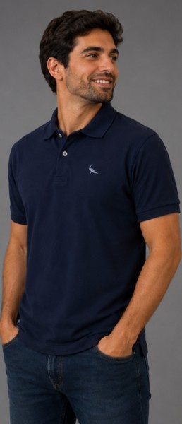 Polo Peacock Marinho 