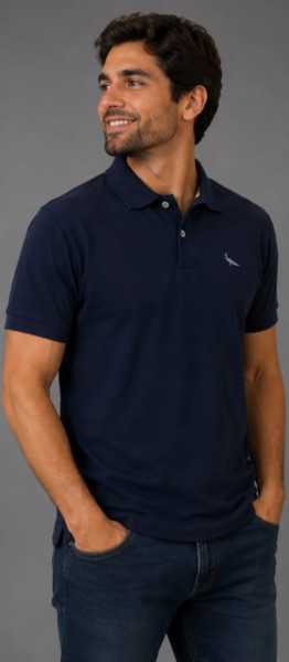 Polo Peacock Marinho 