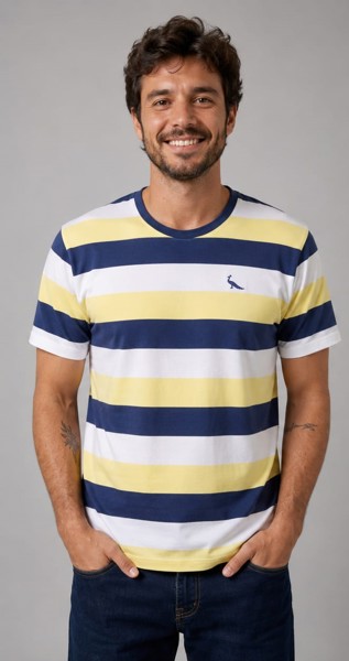 Camiseta Peacock Listras