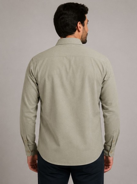 Camisa Social Verde Panamá Peacock