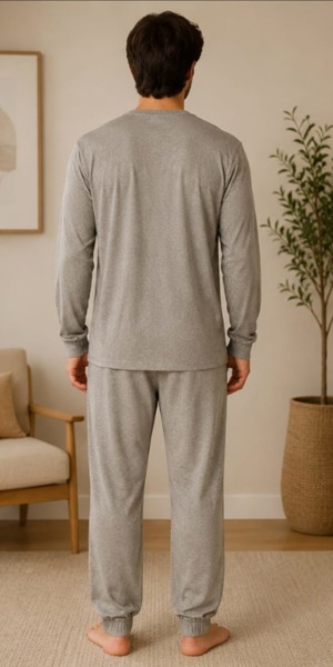 Pijama Peacock Beje Mescla M/L
