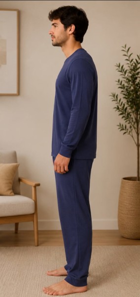 Pijama M/Longa Peacock - Marinho