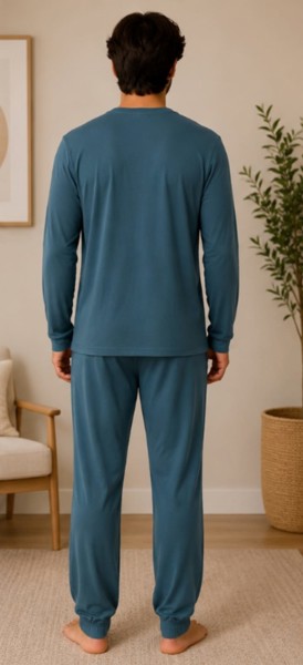 Pijama M/ Longa Peacock-  Verde Petróleo