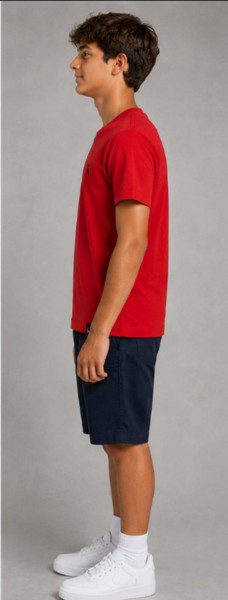 Camiseta Peacock Vermelha Infantil
